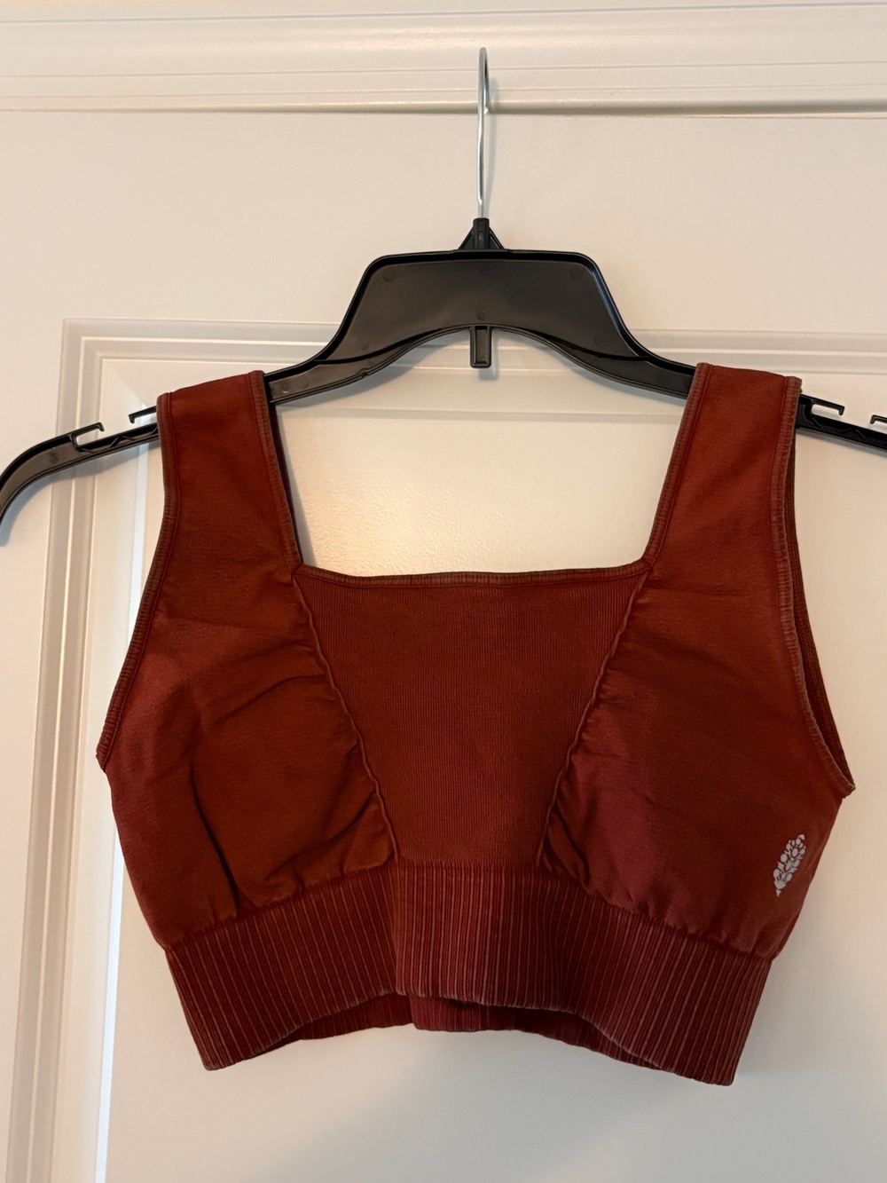 FP Movement by Free People Deep Rust Square-Neck Sports Bra